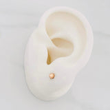 Topos Bola Lisa 0.45g / 4mm Oro Rosa 18K