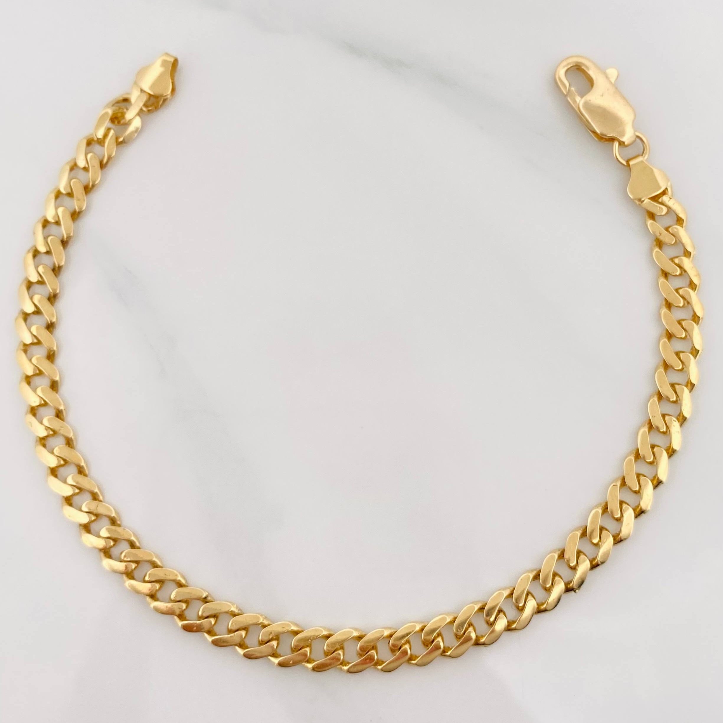 Pulso Cubano 4.7g / 19cm / 5.02mm Oro Amarillo 18K