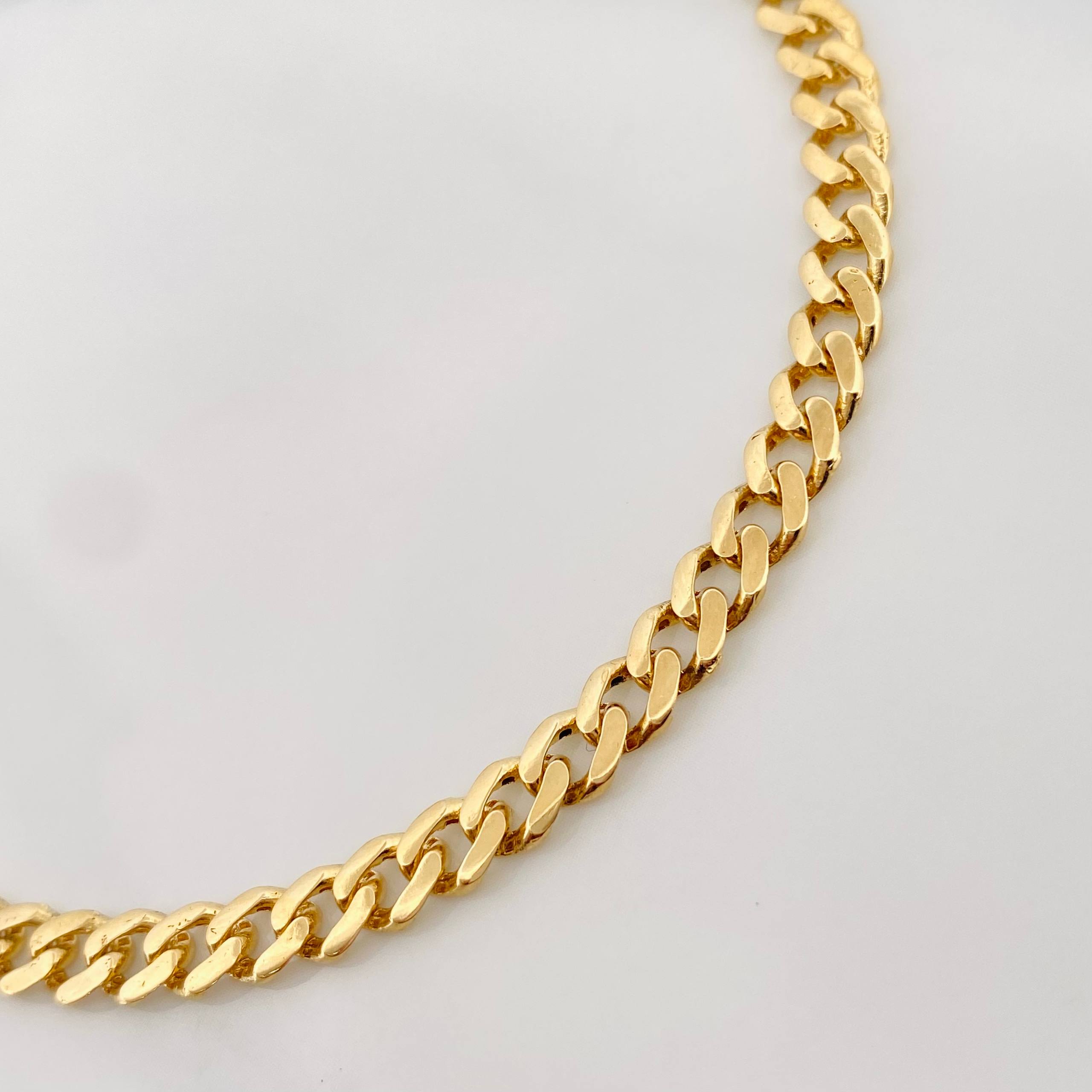 Pulso Cubano 4.7g / 19cm / 5.02mm Oro Amarillo 18K