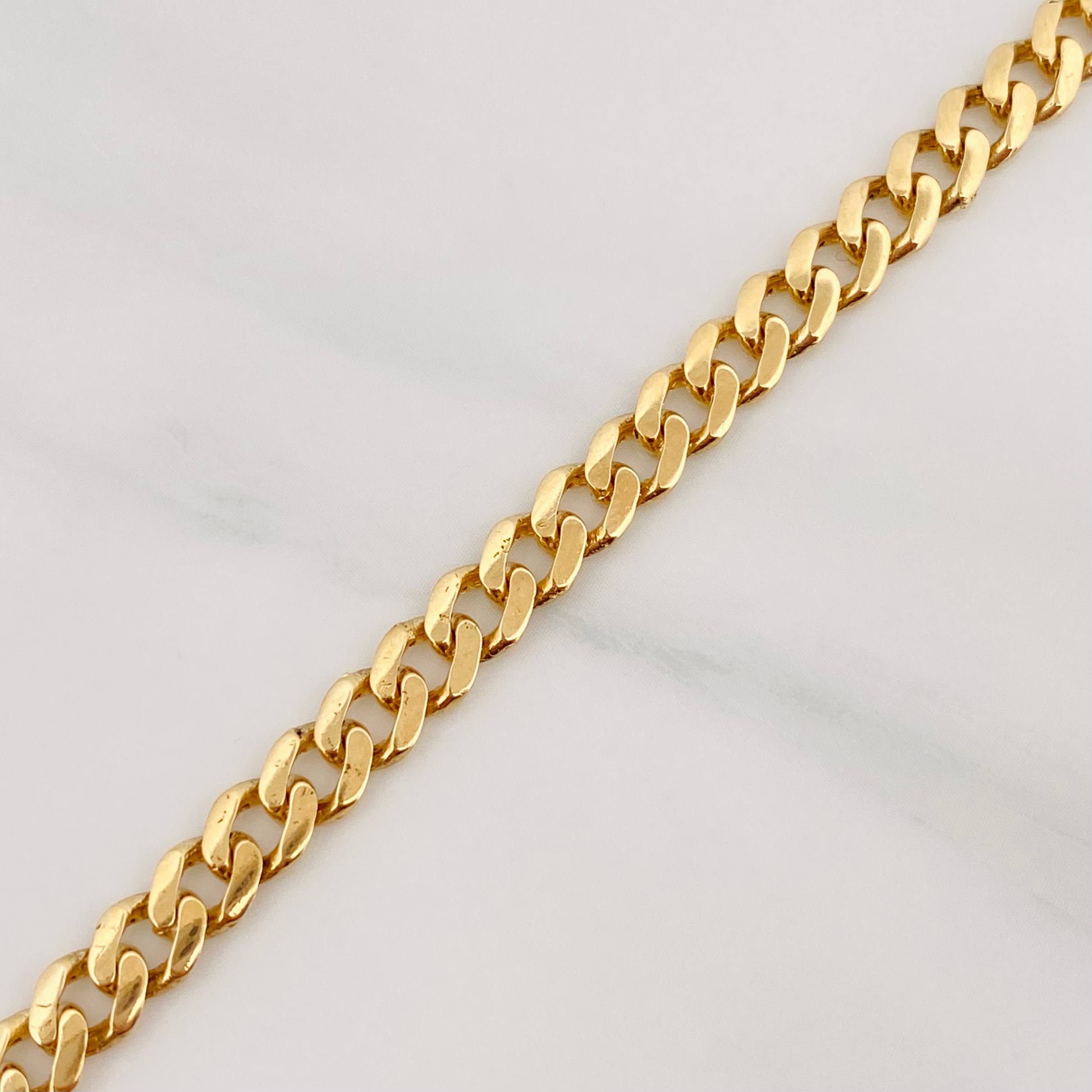 Pulso Cubano 4.7g / 19cm / 5.02mm Oro Amarillo 18K