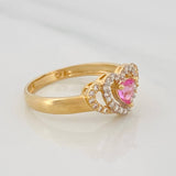 Anillo Corazon 2.3g / T6 1/2 Oro Amarillo 18K