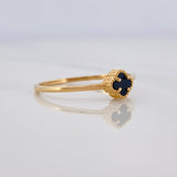 Anillo Trebol 1.25g / T7 3/4 Oro Amarillo 18K