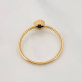 Anillo Trebol 1.25g / T7 3/4 Oro Amarillo 18K