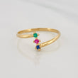 Anillo Semaforo 1.2g / T7 Oro Amarillo 18K