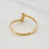 Anillo Semaforo 1.2g / T7 Oro Amarillo 18K