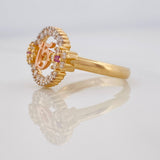 Anillo 15s Circulo 2.75g / T6 1/2 Tres Oros 18K