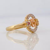 Anillo 15s Circulo 2.75g / T6 1/2 Tres Oros 18K