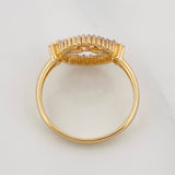 Anillo 15s Circulo 2.75g / T6 1/2 Tres Oros 18K