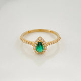 Anillo Gota 1.25 g / T4 3/4 Oro Amarillo 18K