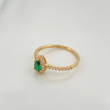 Anillo Gota 1.25 g / T4 3/4 Oro Amarillo 18K