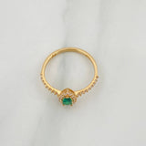 Anillo Gota 1.25 g / T4 3/4 Oro Amarillo 18K