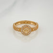 Anillo Corona 2.4 g / T6 1/4 Oro Amarillo 18K