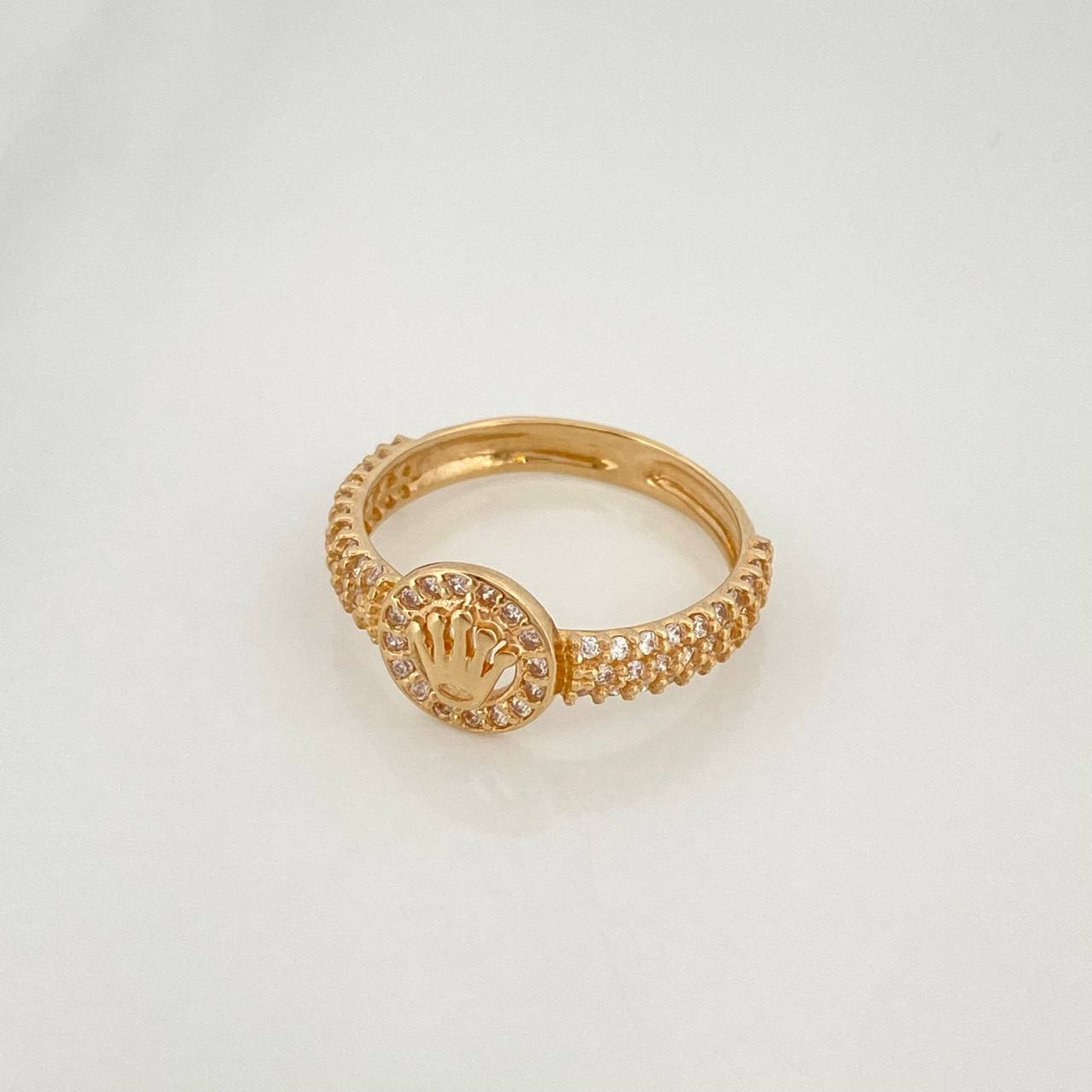 Anillo Corona 2.4 g / T6 1/4 Oro Amarillo 18K