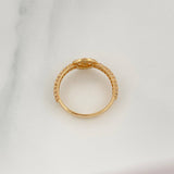 Anillo Corona 2.4 g / T6 1/4 Oro Amarillo 18K