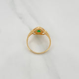 Anillo Halo Gota 2.65 g / T8 1/2 Oro Amarillo 18K
