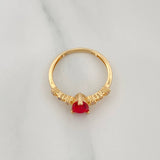Anillo Halo Gota 2 g / T6 1/4 Oro Amarillo 18K