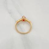 Anillo Halo Gota 2 g / T6 1/4 Oro Amarillo 18K