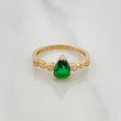 Anillo Halo Gota 1.9 g / T5 Oro Amarillo 18K