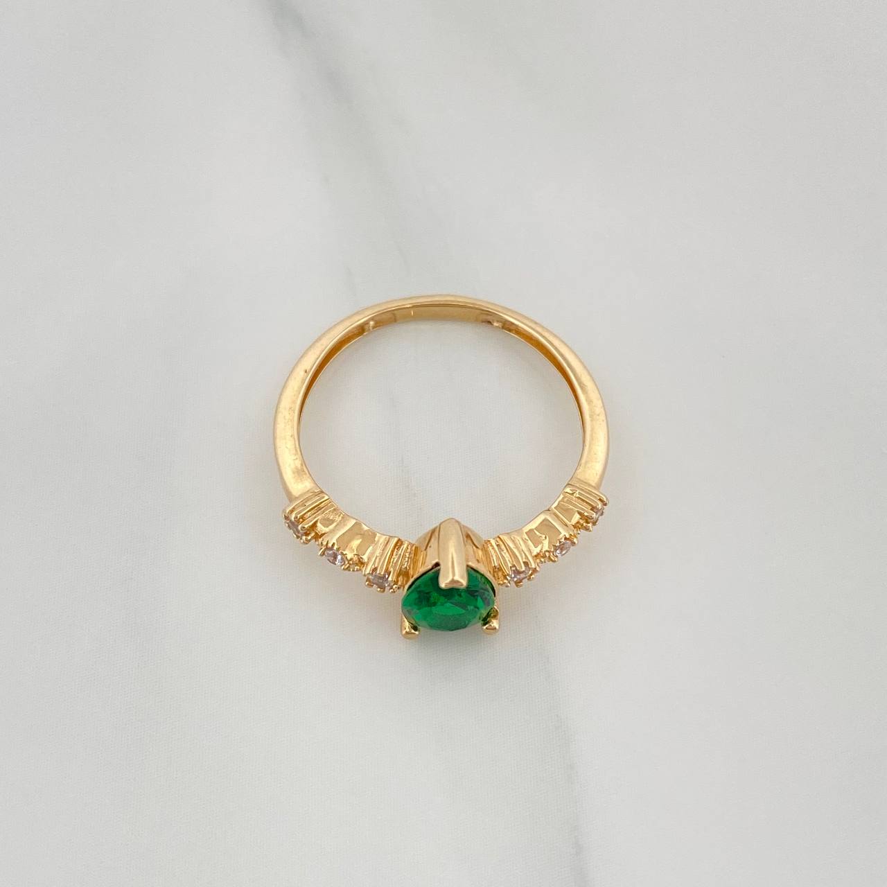 Anillo Halo Gota 1.9 g / T5 Oro Amarillo 18K