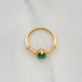 Anillo Halo Gota 1.9 g / T5 Oro Amarillo 18K