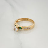 Anillo Solitario 3.25 g / T7 Oro Amarillo 18K