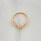 Anillo Solitario 1.6 g / T5 1/4 Oro Amarillo 18K