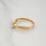 Anillo Solitario 1.6 g / T5 1/4 Oro Amarillo 18K