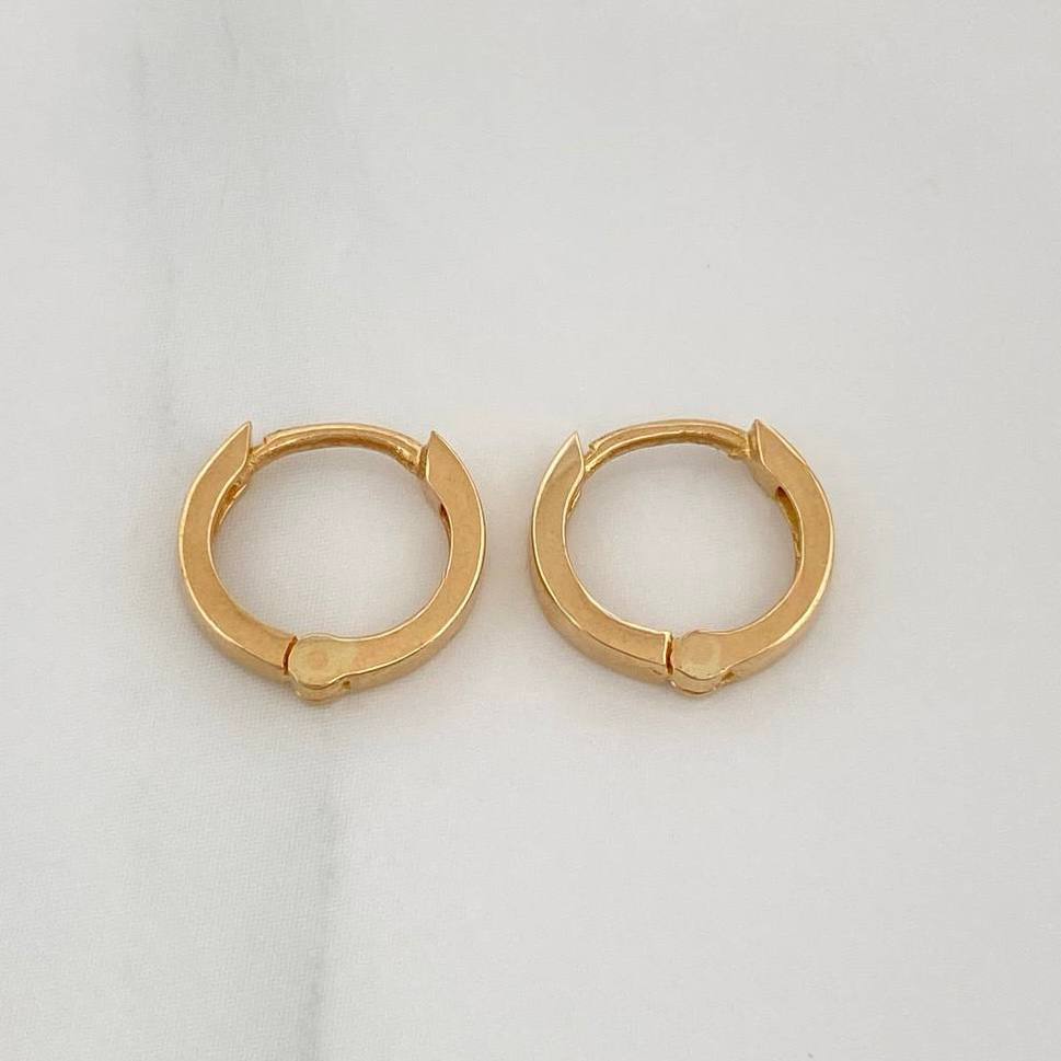 Candongas Aro Liso 1.15 g / 1 cm Oro Amarillo 18K