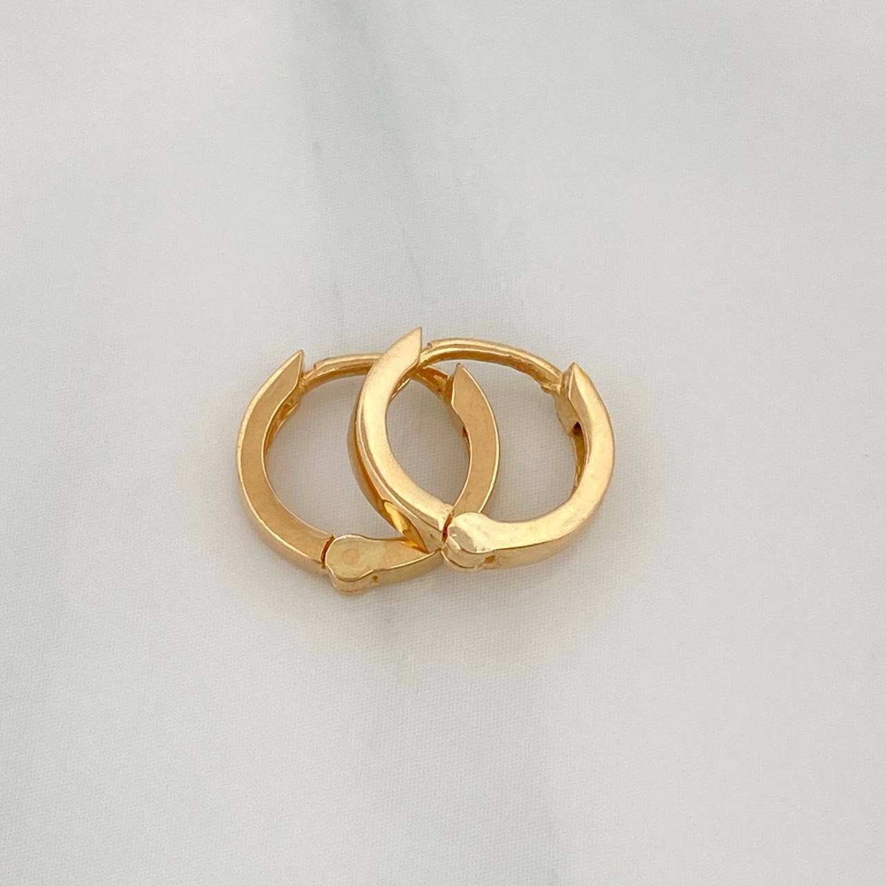 Candongas Aro Liso 1.15 g / 1 cm Oro Amarillo 18K
