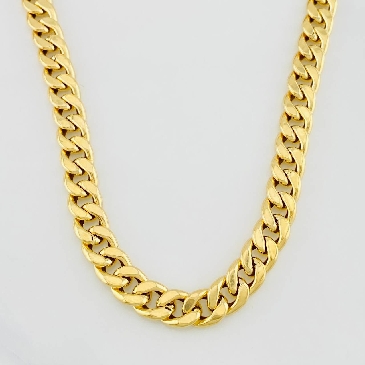 Cadena Cubana 14.65g / 60cm / 7.12mm Oro Amarillo 18K