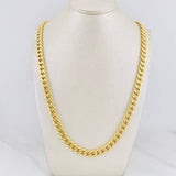 Cadena Cubana 14.65g / 60cm / 7.13mm Oro Amarillo 18K