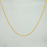 Cadena Lazo 0.9g / 45cm / 1.1mm Oro Amarillo 18K