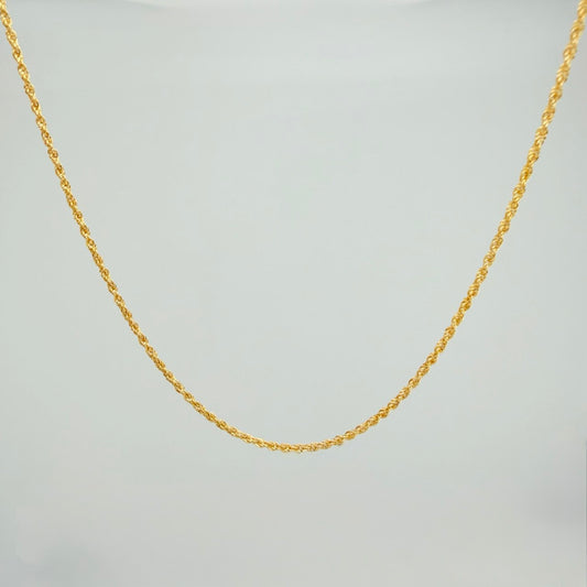 Cadena Lazo 0.95g / 50cm / 1.1mm Oro Amarillo 18K