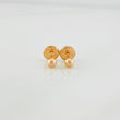 Topos Bola Lisa 0.4g / 3mm Oro Rosa 18K
