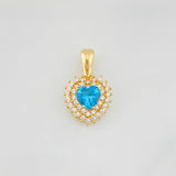 Dije Corazon Tupido 2.4g / 2cm Oro Amarillo 18K