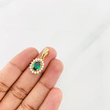 Dije Halo Circulo 2.65g / 2.03cm Oro Amarillo 18K