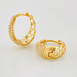 Candongas Dali Basteada 3.5g / 1.05cm Oro Amarillo 18K