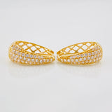 Candongas Dali Basteada 3.5g / 1.05cm Oro Amarillo 18K