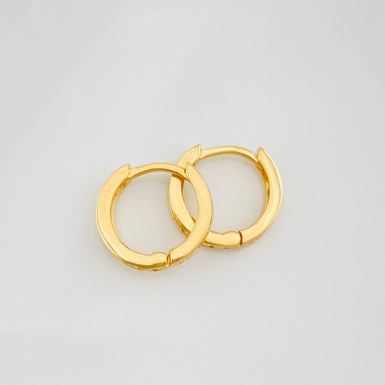 Candongas Carril 1.45g / 1cm Oro Amarillo 18K