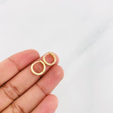 Candongas Carril 1.45g / 1cm Oro Amarillo 18K