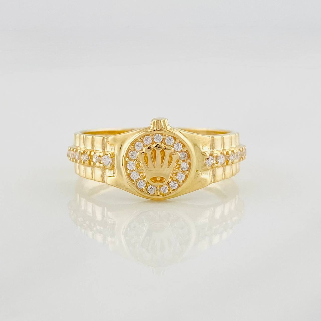 Anillo Correa Corona 2.95g / T8 3/4 Oro Amarillo 18K
