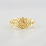 Anillo Correa Corona 2.95g / T8 3/4 Oro Amarillo 18K