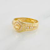 Anillo Correa Corona 2.95g / T8 3/4 Oro Amarillo 18K