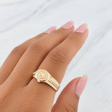 Anillo Correa Corona 2.95g / T8 3/4 Oro Amarillo 18K
