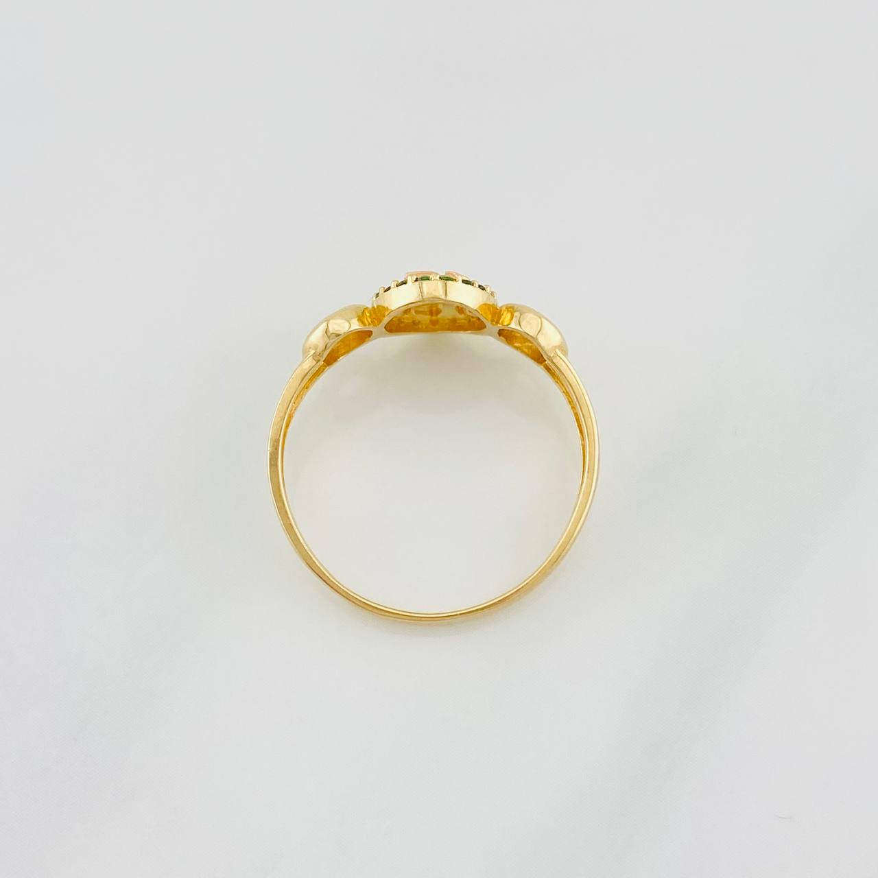Anillo 15´s 2.3g / T7 1/4 Dos Oros Amarillo Rosado 18K
