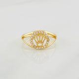 Anillo Corona 1.45g / T6 1/4 Oro Amarillo 18K