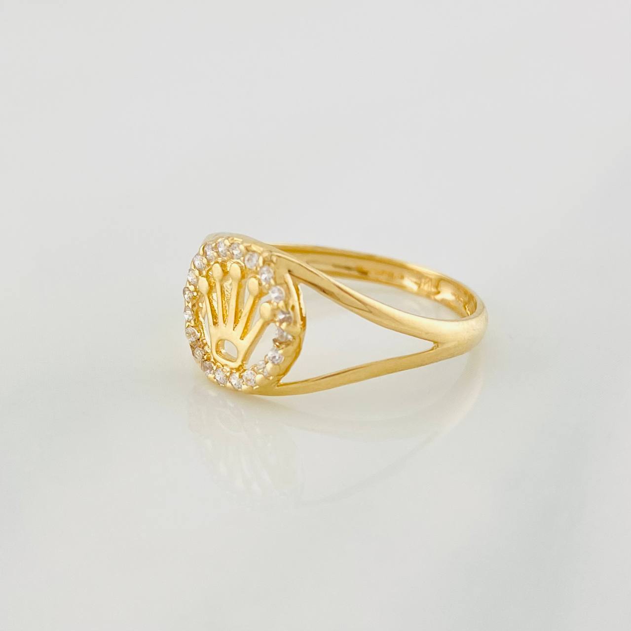 Anillo Corona 1.5g / T6 1/4 Oro Amarillo 18K