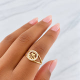 Anillo Corona 1.5g / T6 1/4 Oro Amarillo 18K