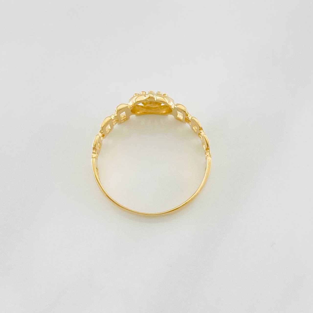 Anillo Correa Corona 1.85g / T6 1/4 Oro Amarillo 18K