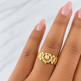 Anillo Correa Corona 1.85g / T6 1/4 Oro Amarillo 18K